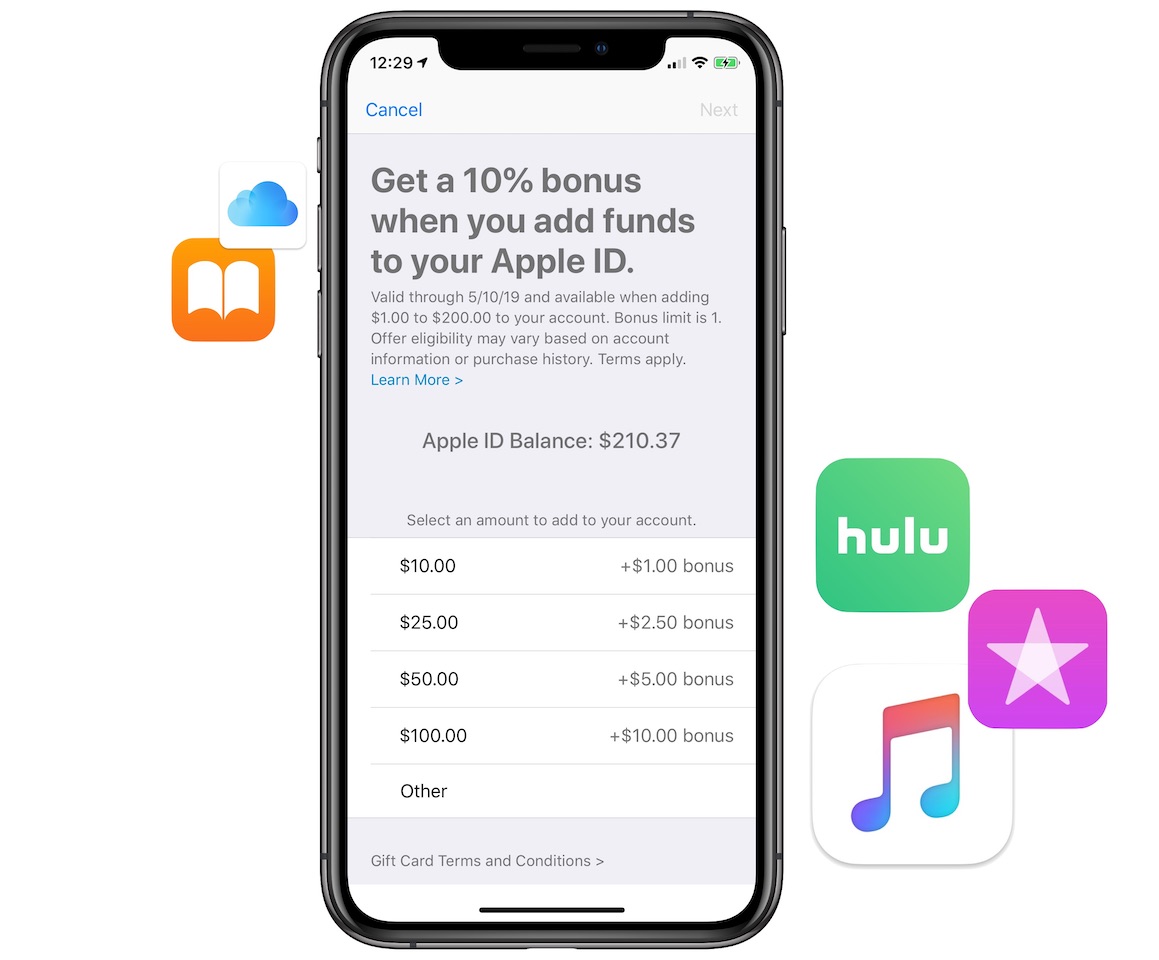 Apple Offering 10% Bonus iTunes Credit When Adding Funds to Your Apple ID
