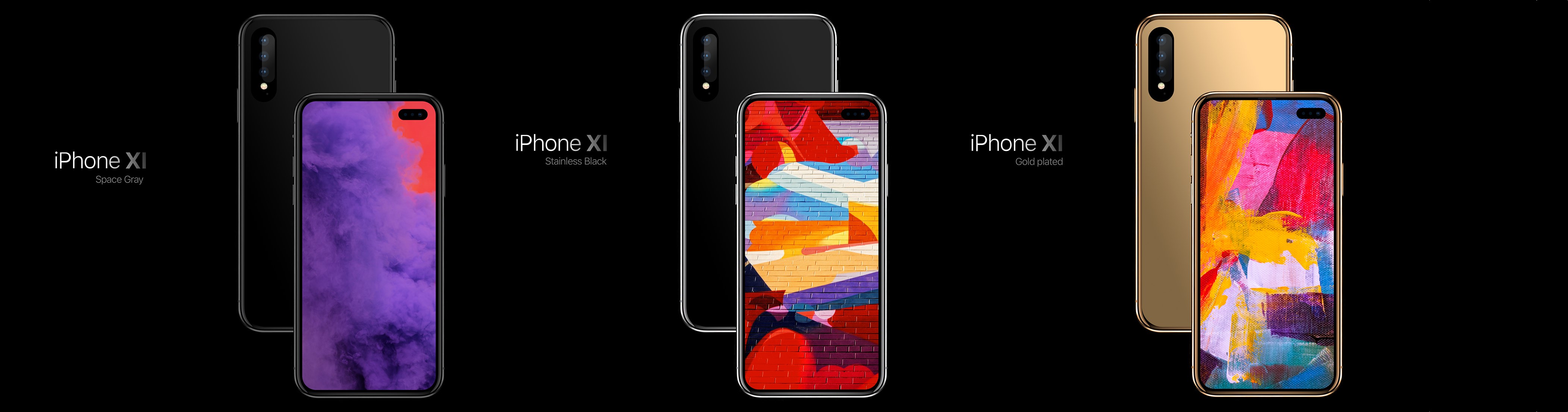 Concept: A Notch-less iPhone With A Hole Punch Display and A Minimal Camera Bump