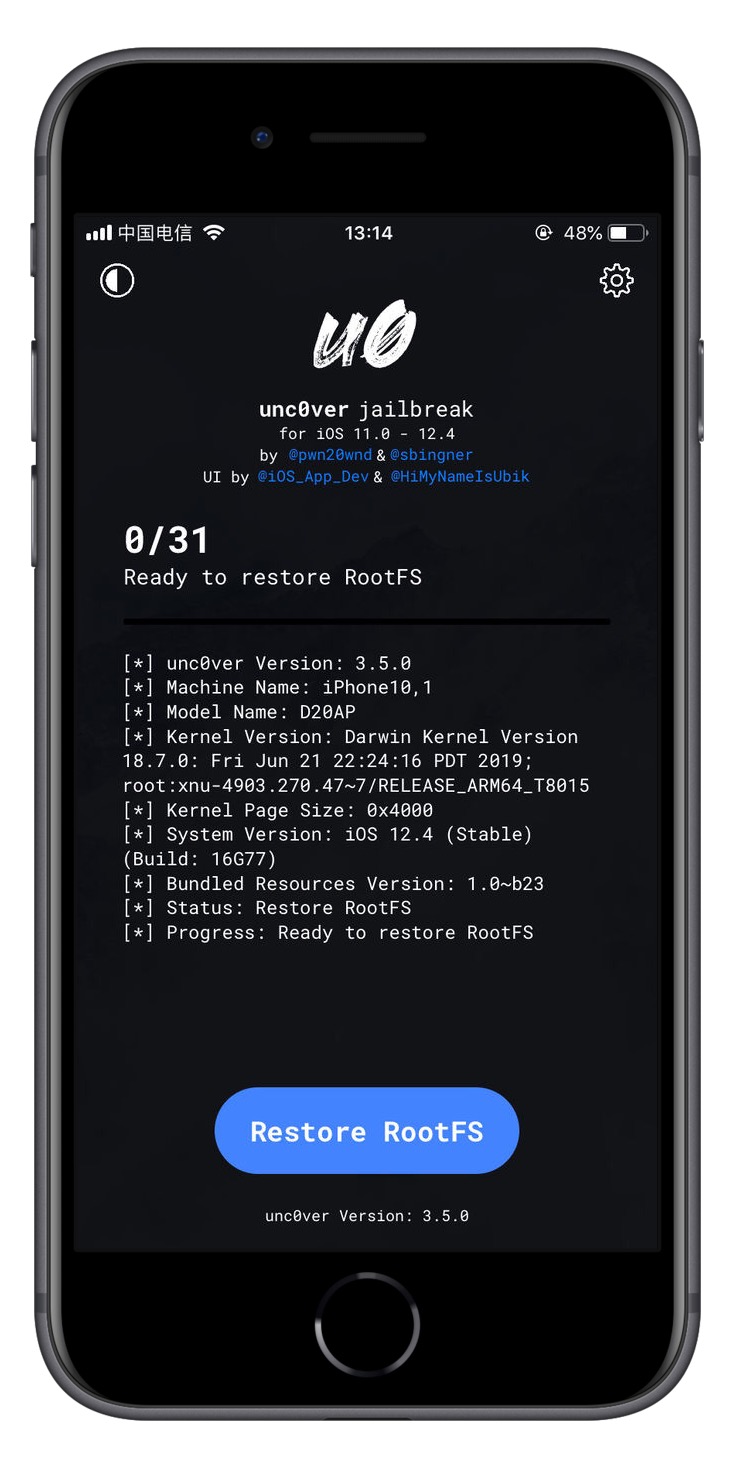 iOS 12.4 Jailbreak: use Unc0ver Comes with Features to Clear the Jailbreak Environment