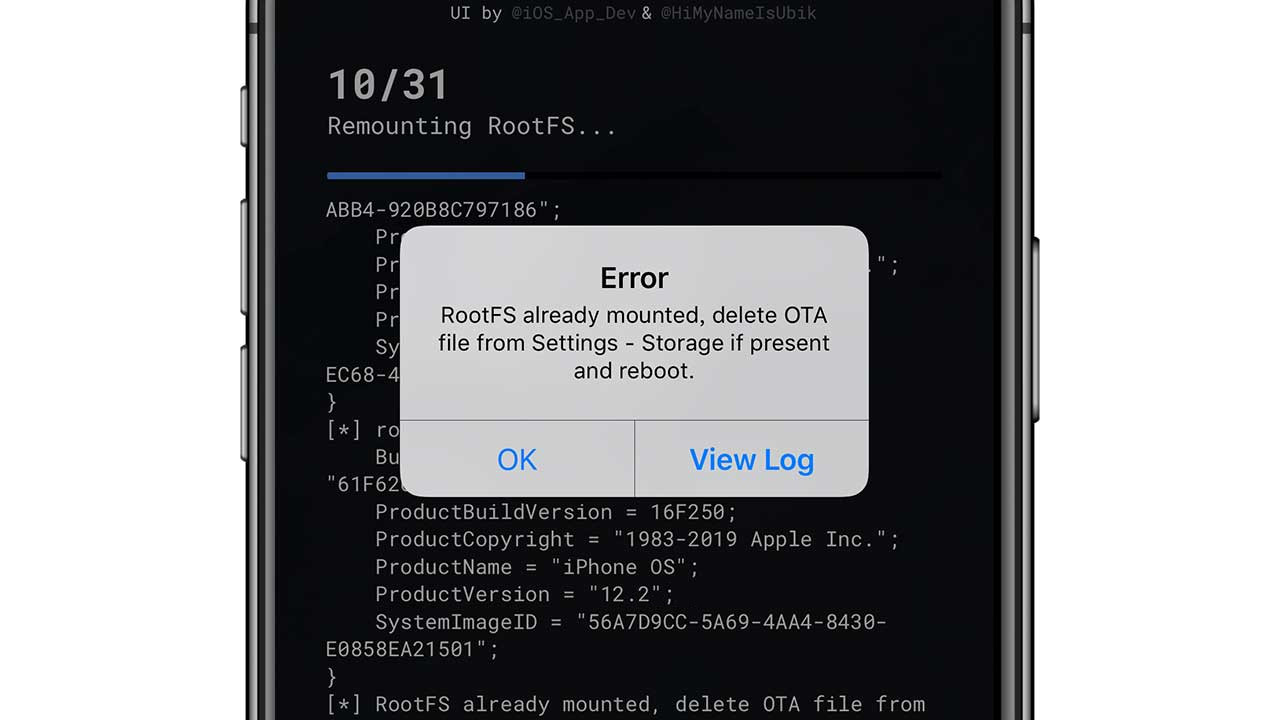 How to Solve if Unc0ver Popping out RootFS already mounted error when Jailbreaking?​