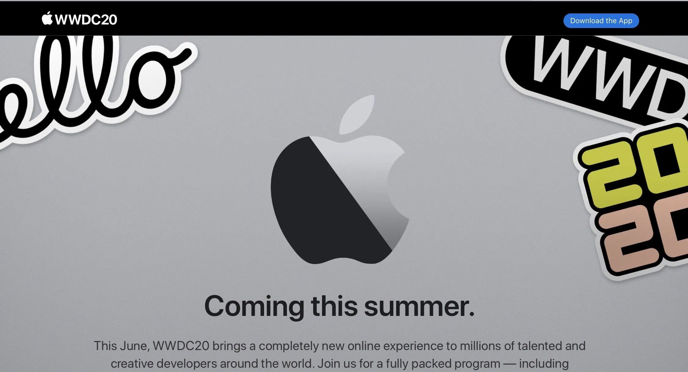 Apple Announces WWDC 2020 Coming in June as an ‘Online Experience’