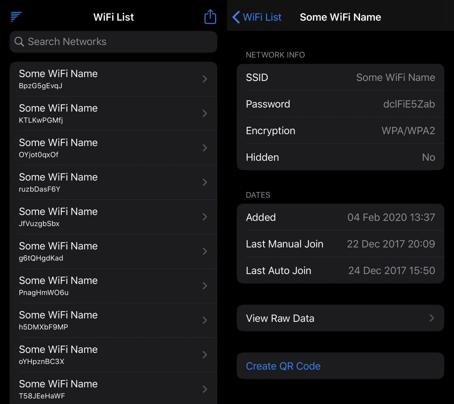 WiFi List Lets iPhone Users View Previous Wi-Fi Networks & Their Passwords