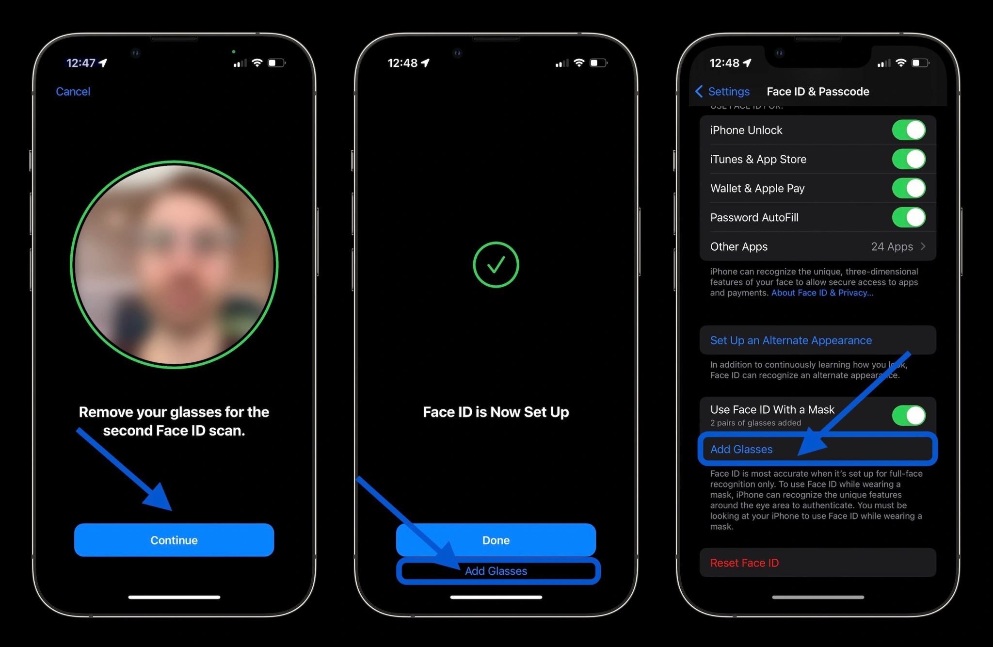 Here is how Face ID with a mask works to unlock your iPhone