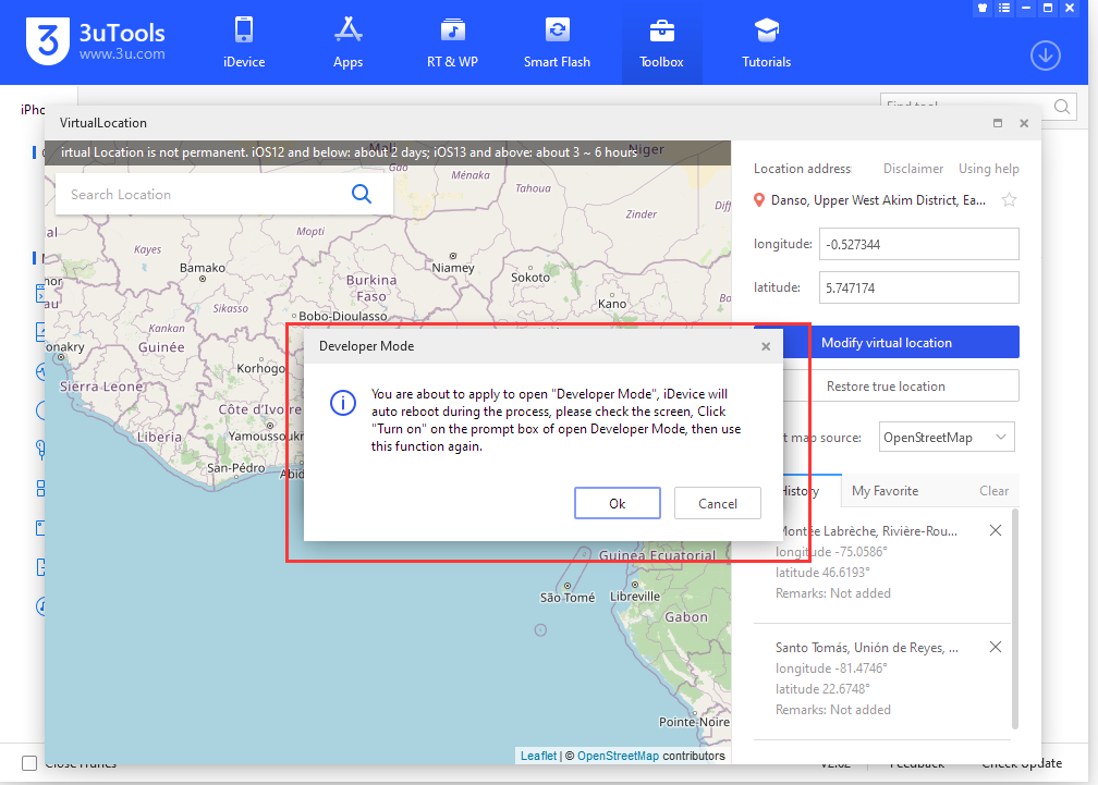 3uTools V2.62 Update: Support Virtual Location on iOS 16 Devices