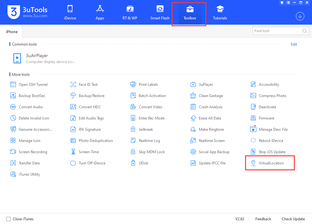 How to Use Virtual Location on 3uTools V2.63 if You Are iOS 16 Users?
